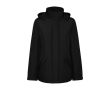 Parka femme en polyester recyclé 400 g/m² Roly Direct America  couleur noir