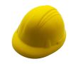 Antistress en PU en forme de casque de chantier couleur jaune