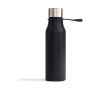 Gourde isotherme en inox avec couvercle anti-goutte et anse 450ml couleur noir