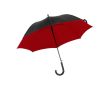 Parapluie noir à 8 panneaux avec intérieur coloré, Ø103 cm couleur rouge