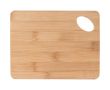 Planche de cuisine en bambou avec trou découpé dans l’angle couleur naturel
