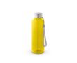 Bouteille en RPET avec finition translucide et bouchon en acier 600 ml couleur jaune