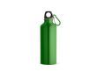 Bouteille en aluminium recyclé avec mousqueton coloré 530ml couleur vert clair