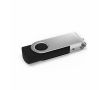 Clé USB impression intégrale en plastique, clip rotatif fabrication UE couleur noir