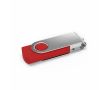 Clé USB impression intégrale en plastique, clip rotatif fabrication UE couleur rouge