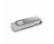 Clé USB impression intégrale en plastique, clip rotatif fabrication UE couleur blanc