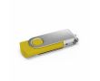 Clé USB impression intégrale en plastique, clip rotatif fabrication UE couleur jaune