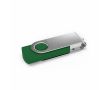 Clé USB impression intégrale en plastique, clip rotatif fabrication UE couleur vert