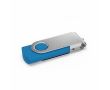 Clé USB impression intégrale en plastique, clip rotatif fabrication UE couleur bleu ciel