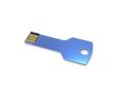 Clé USB impression intégrale en métal au format clé Europe couleur bleu