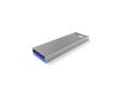 Clé USB impression intégrale en métal pour porte-clés Europe couleur argenté