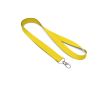 Tour de cou impression intégrale en polyester avec mousqueton ou clip couleur jaune