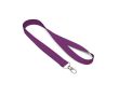 Tour de cou impression intégrale en polyester avec mousqueton ou clip couleur mauve