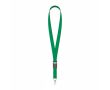 Tour de cou impression intégrale en polyester avec mousqueton ou clip couleur vert bouteille