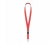 Tour de cou impression intégrale en polyester avec boucle détachable couleur rouge