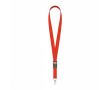 Tour de cou impression intégrale en polyester avec boucle détachable couleur rouge foncé