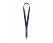 Tour de cou impression intégrale en polyester avec boucle détachable couleur bleu ultramarine