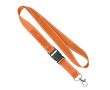 Tour de cou impression intégrale en polyester avec fils réfléchissants couleur orange