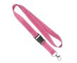 Tour de cou impression intégrale en polyester avec fils réfléchissants couleur fuchsia