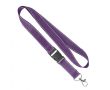 Tour de cou impression intégrale en polyester avec fils réfléchissants couleur mauve