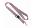 Tour de cou impression intégrale détachable et réfléchissant gris couleur fuchsia