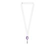 Tour de cou impression intégrale avec porte-badge rétractable couleur violet