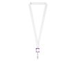 Tour de cou porte-badge impression intégrale en polyester couleur violet