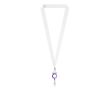 Tour de cou impression intégrale en polyeste avec porte-badge couleur violet