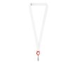 Tour de cou porte-badge impression intégrale en RPET pour sublimation couleur rouge
