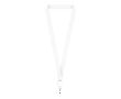 Tour de cou porte-badge impression intégrale en RPET pour sublimation couleur blanc