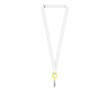 Tour de cou porte-badge impression intégrale en RPET pour sublimation couleur jaune