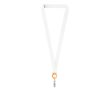 Tour de cou porte-badge impression intégrale en RPET pour sublimation couleur orange