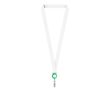 Tour de cou porte-badge impression intégrale en RPET pour sublimation couleur vert bouteille