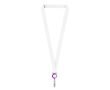 Tour de cou porte-badge impression intégrale en RPET pour sublimation couleur violet