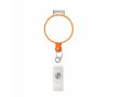 Porte-badge rétractable rond impression intégrale ⌀2.8 couleur orange