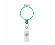 Porte-badge rétractable rond impression intégrale ⌀2.8 couleur vert bouteille