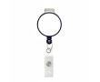Porte-badge rétractable rond impression intégrale ⌀2.8 couleur bleu marine