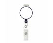 Porte-badge rétractable rond impression intégrale ⌀2.8 couleur bleu ultramarine