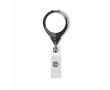 Porte-badge rétractable rond impression intégrale ⌀2.5 couleur noir