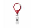 Porte-badge rétractable rond impression intégrale ⌀2.5 couleur rouge