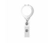 Porte-badge rétractable rond impression intégrale ⌀2.5 couleur blanc