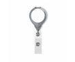 Porte-badge rétractable rond impression intégrale ⌀2.5 couleur gris