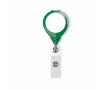 Porte-badge rétractable rond impression intégrale ⌀2.5 couleur vert bouteille