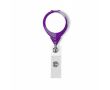 Porte-badge rétractable rond impression intégrale ⌀2.5 couleur violet