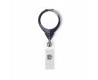 Porte-badge rétractable rond impression intégrale ⌀2.5 couleur bleu ultramarine