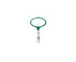 Porte-badge rétractable impression intégrale de forme ovale couleur vert bouteille