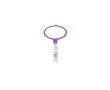Porte-badge rétractable impression intégrale de forme ovale couleur violet