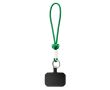 Dragonne courte pour téléphone impression intégrale avec nœud couleur vert bouteille