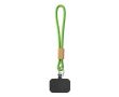 Dragonne courte pour téléphone impression intégrale et partie bambou couleur vert pomme
