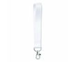Sangle courte en polyester sur mesure avec mousqueton couleur blanc